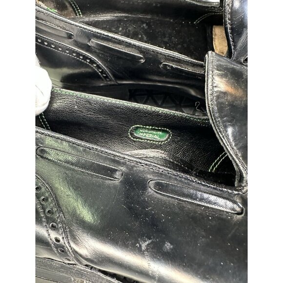 Florsheim Imperial Mens Leather Tasseled Loafers Shoes Size 9.5 C Black Slip On - Picture 6 of 9